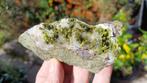 EPI01 Epidoot met Kwarts Imilchile Marokko, Verzamelen, Mineralen en Fossielen, Ophalen of Verzenden, Mineraal