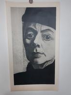 Originele Poster Charley Toorop zelfportret, Verzenden, A1 t/m A3, Film en Tv, Rechthoekig Staand