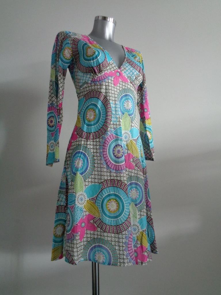 Aurobelle Ibiza Hippie jurk, maat small, handgemaakt, NIEUW, Kleding | Dames, Jurken, Aurobelle, Blauw, Nieuw, Ophalen of Verzenden