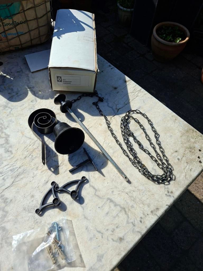 Klassieke trekbel set - compleet in doos - zwart, Ophalen of Verzenden