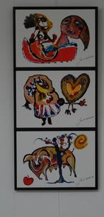Jan te Wierik. 3 luik schilderij verticaal., Ophalen