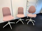 3 oud roze Ikea bureaustoelen zonder armleuningen, Huis en Inrichting, Bureaustoelen, Ophalen, Gebruikt, Roze, Bureaustoel