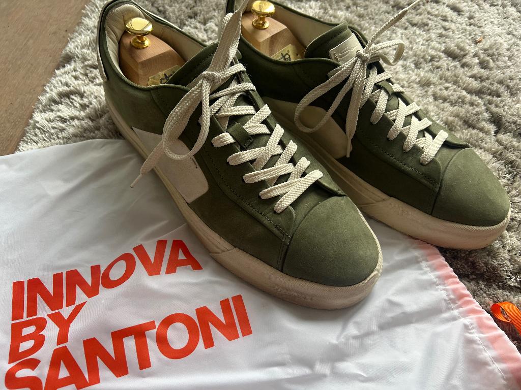 Santoni sneakers groen maat 46, Overige kleuren, Ophalen of Verzenden, Santoni, Sneakers of Gympen