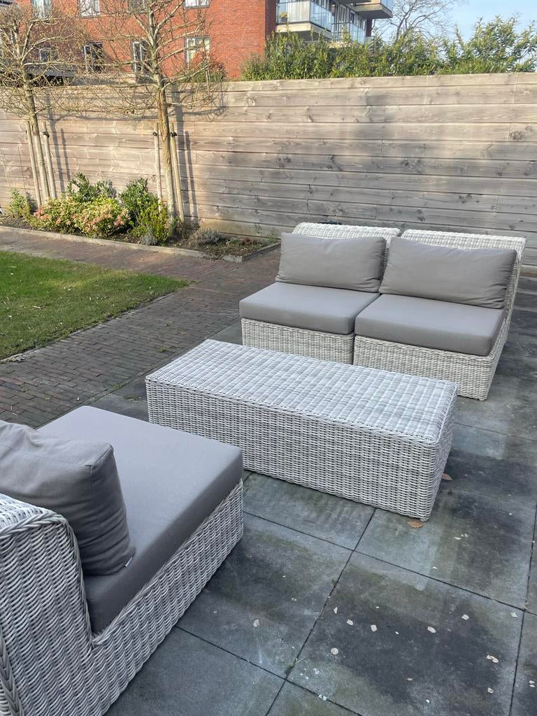 Borek loungeset met kussens, Ophalen, 3 zitplaatsen, Zo goed als nieuw, Loungeset