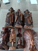 Houten beelden van figuren, Ophalen of Verzenden