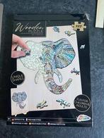 Grafix - Wooden puzzle - 30 x 22,5 cm - Olifant - compleet, Ophalen of Verzenden, Minder dan 500 stukjes, Zo goed als nieuw, Legpuzzel