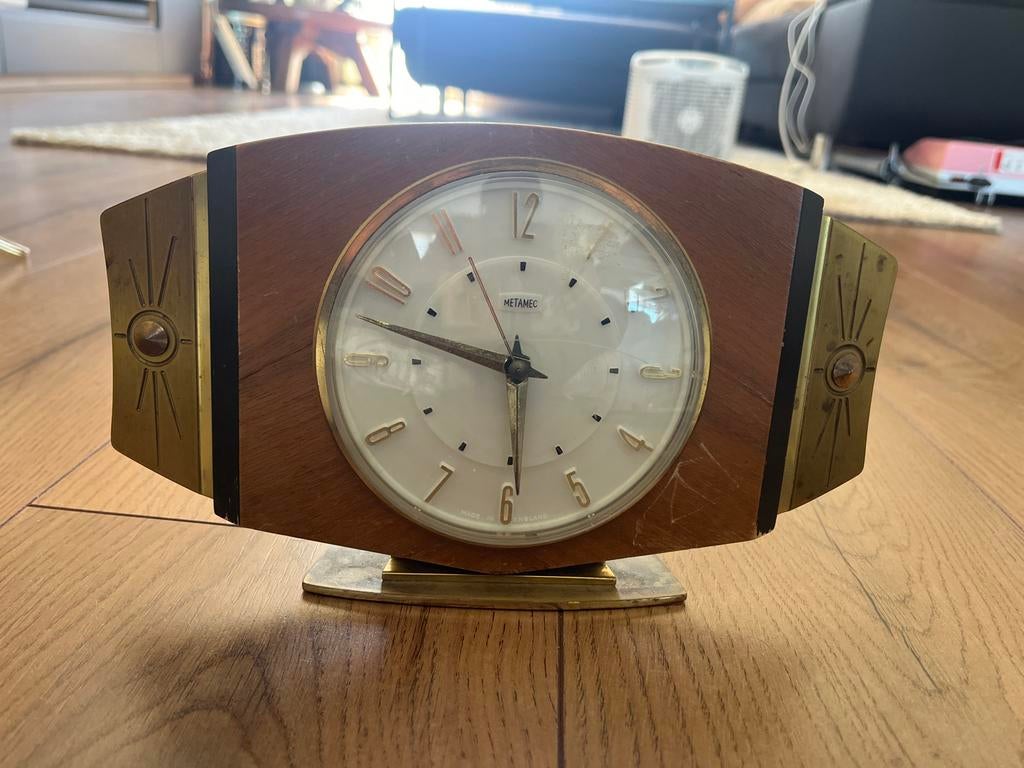 Vintage Metamec elektrische klok - Jaren '60, Antiek en Kunst, Antiek | Klokken, Ophalen