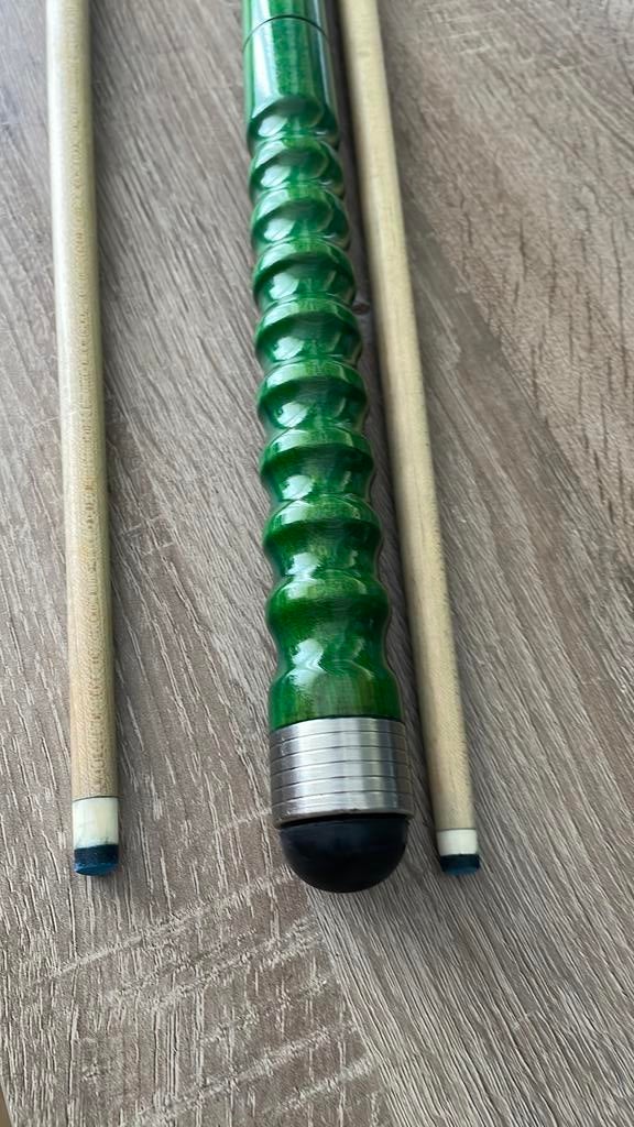 biljartkeu 2 toppen, Ophalen of Verzenden, Zo goed als nieuw, Keu of Ballen