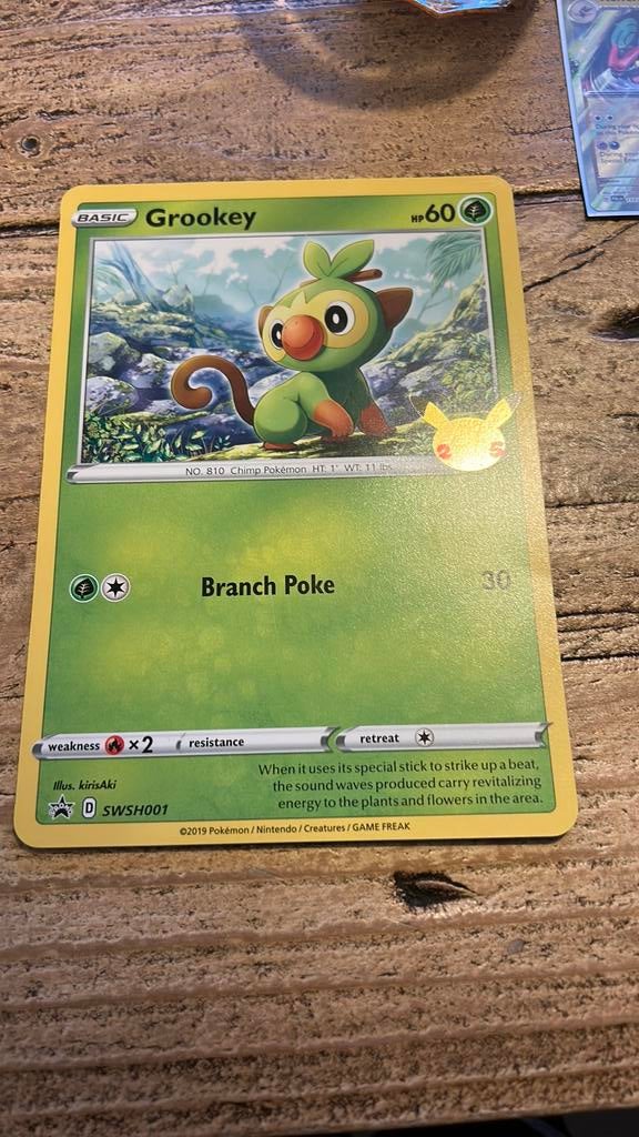 Grookey basic grote kaart, Ophalen of Verzenden, Zo goed als nieuw