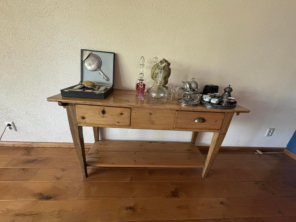 Sidetable grenen, Ophalen, Gebruikt, 100 tot 150 cm, Grenenhout