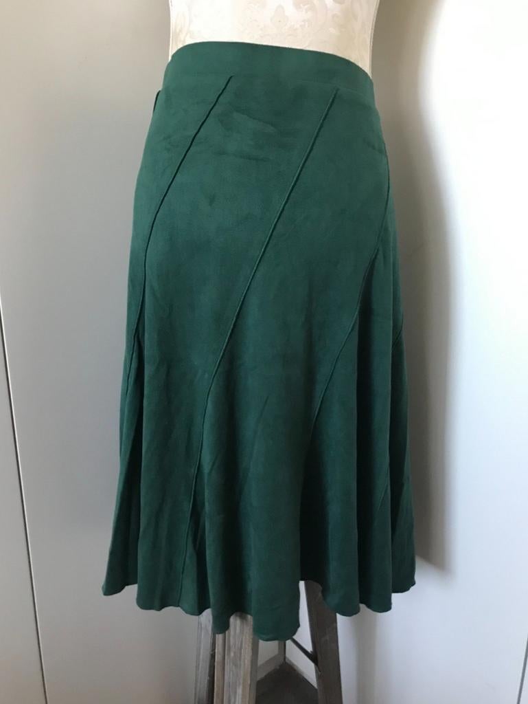 Groene Rok met Elastische Taille, Maat 46/48 (XL) of groter, Ophalen of Verzenden, Zo goed als nieuw, Witteveen