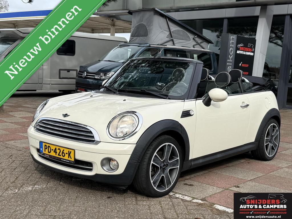Mini Cabrio 1.6 Cooper Pepper leder, Auto's, Mini, Bedrijf, Te koop, Cabrio, ABS, Airbags, Airconditioning, Alarm, Boordcomputer