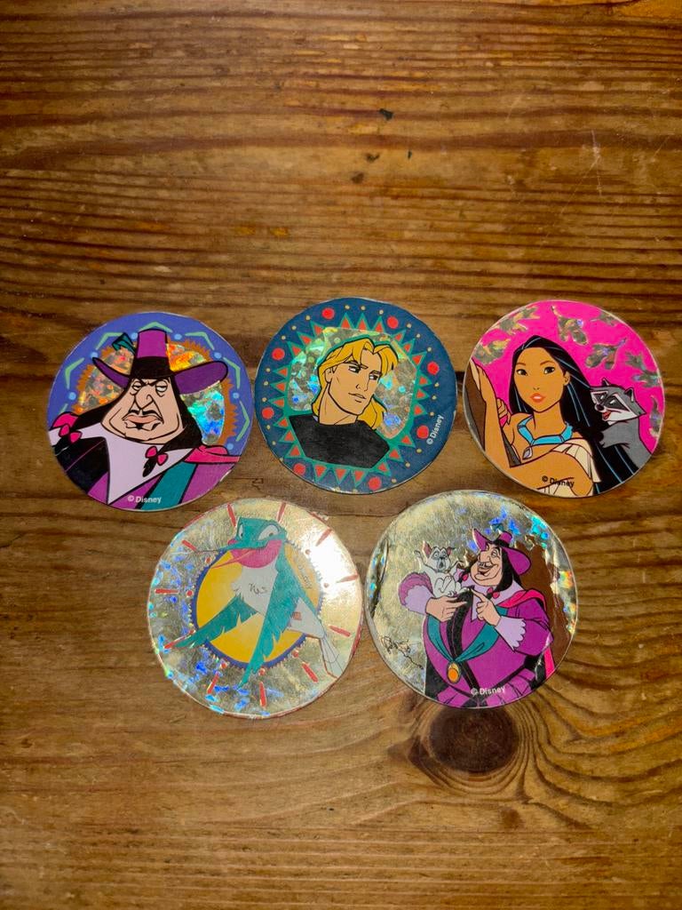Pocahontas Pogs - 5 stuks, Verzamelen, Flippo's, Losse flippo's, Ophalen of Verzenden