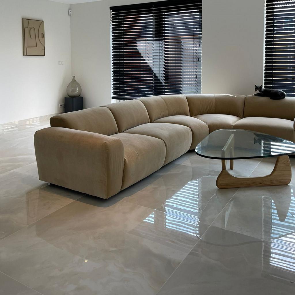 Restpartij tegels hoog glans 120x120 cm (10 stuks), Doe-het-zelf en Verbouw, Tegels, Ophalen, 60 cm of meer, Nieuw, 10 m² of meer