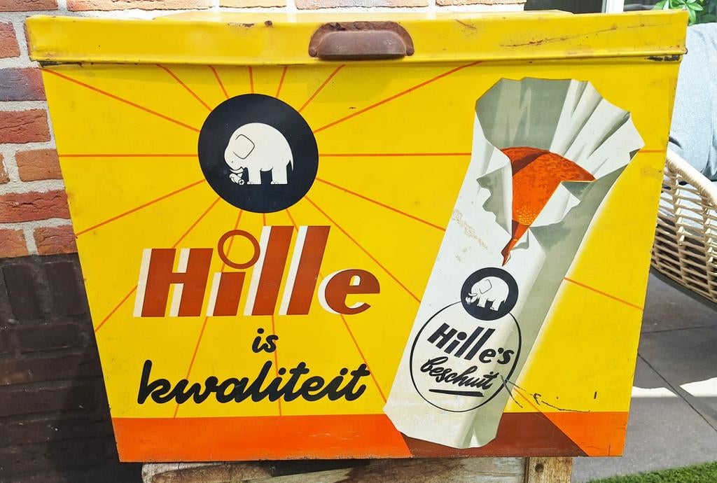 Hille beschuit winkelblik, Verzamelen, Blikken, Ophalen, Gebruikt, Beschuit