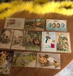 Vintage paaskaarten relief(11), Ophalen of Verzenden, Gebruikt