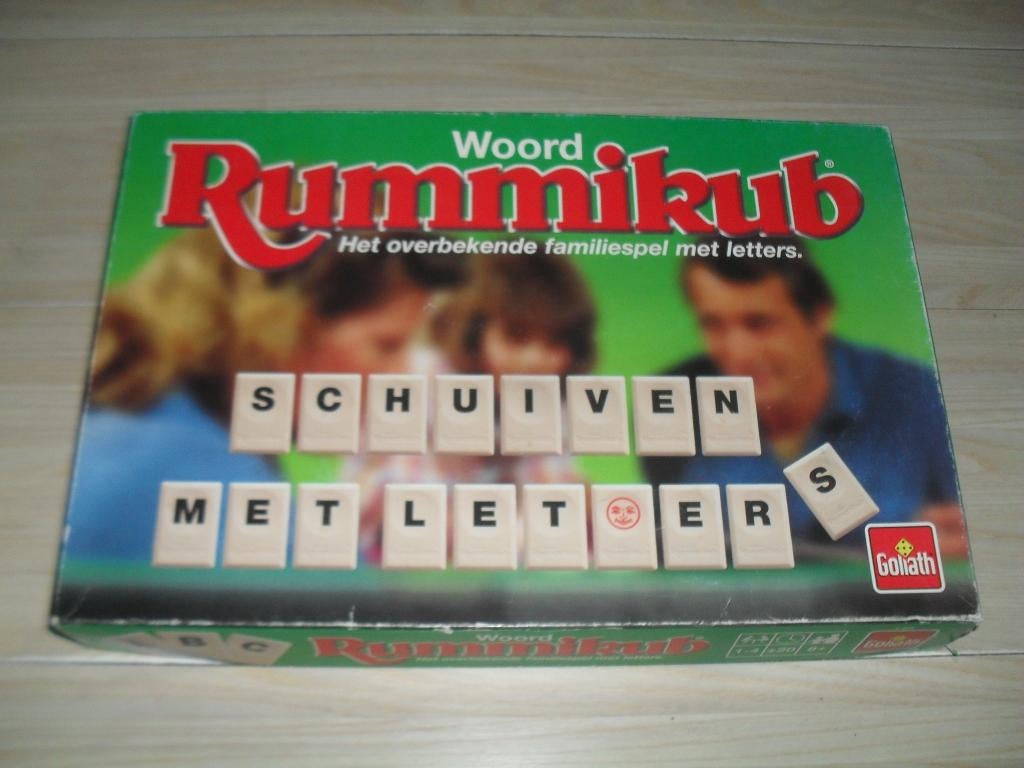 Woord Rummikub grote doos, Een of twee spelers, Ophalen, Gebruikt, Goliath