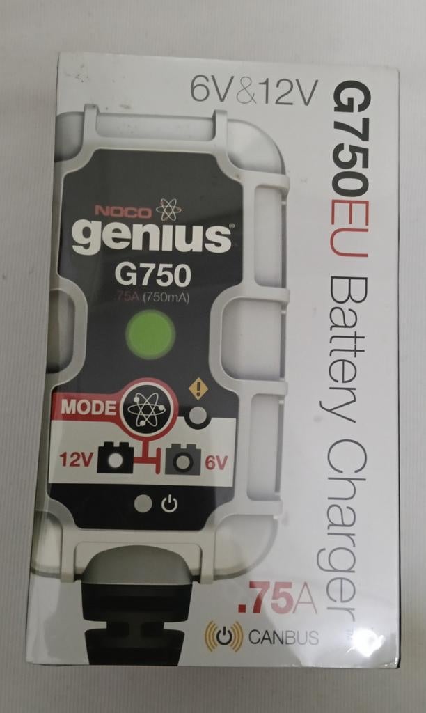 NOCO Genius G750EU Acculader 6V & 12V 0.75A, Auto-onderdelen, Accu's en Toebehoren, Ophalen of Verzenden, Nieuw, Universele onderdelen