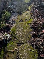 18 Ronde staptegels / grindtegels in verschillende maten, Ophalen, Gebruikt, Overige typen, Minder dan 5 m²