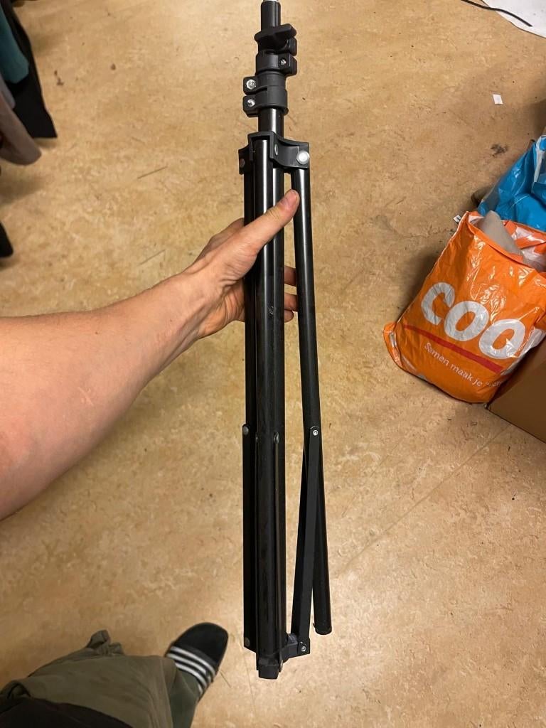 Tripod Statief zwart, Audio, Tv en Foto, Fotografie | Statieven en Balhoofden, Ophalen, Minder dan 150 cm, Driepoot