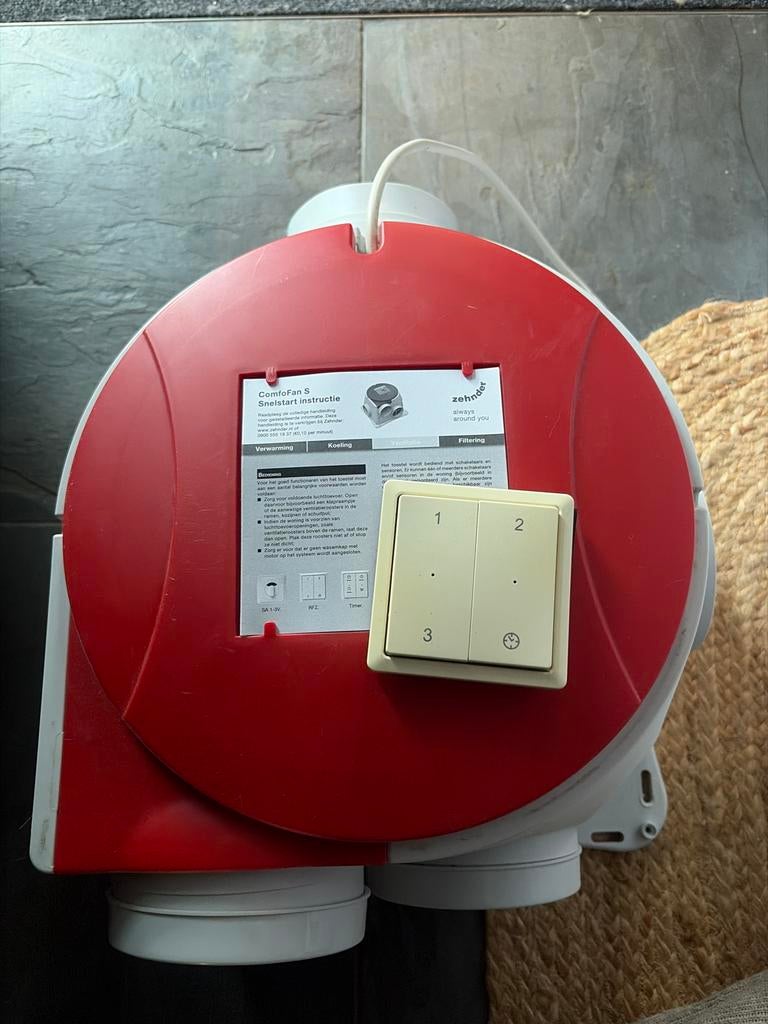 Zehnder Comfofan S ventilatie systeem, Doe-het-zelf en Verbouw, Ventilatie en Afzuiging, Ophalen, Zo goed als nieuw, Ventilator en Afzuiger