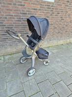 Stokke kinderwagen, Gebruikt, Verstelbare duwstang, Combiwagen, Ophalen