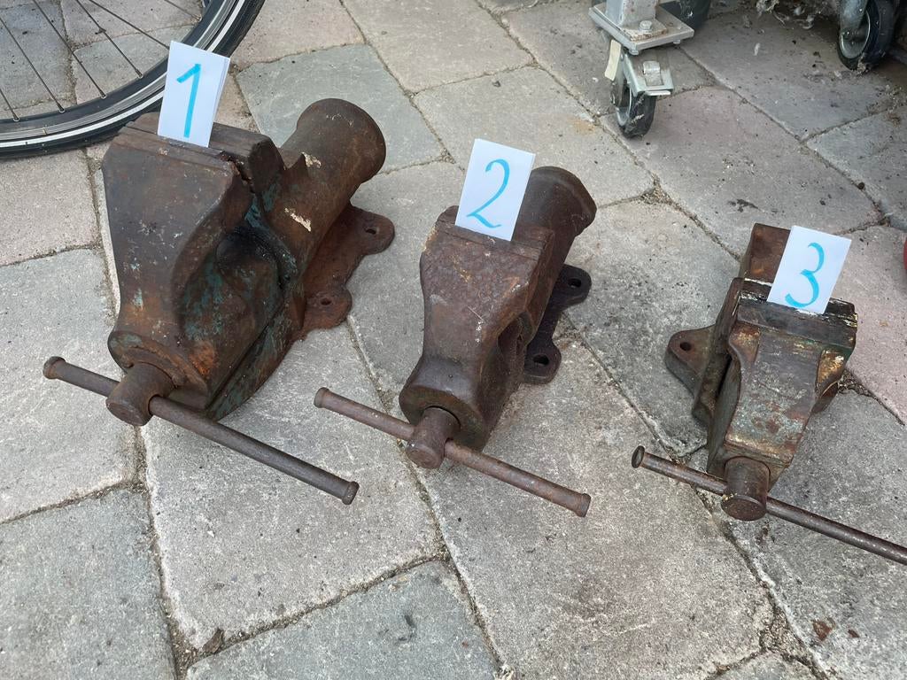 Bankschroeven werkbank, bankschroef Rapid, werkbanken, Doe-het-zelf en Verbouw, Werkbanken, Ophalen, Gebruikt, 170 cm of meer