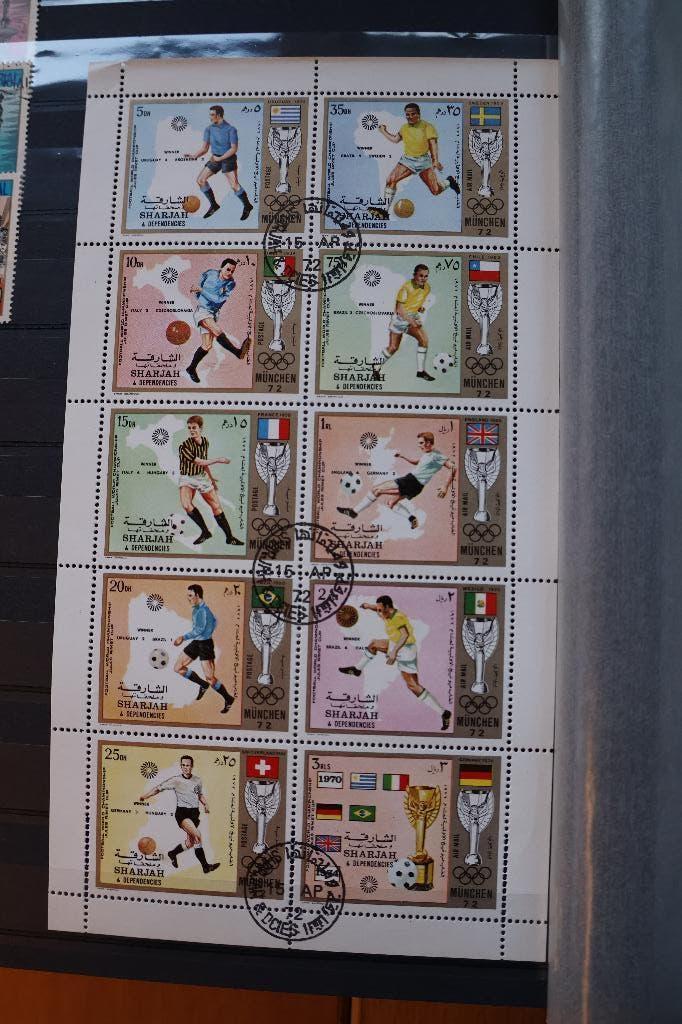 Mooi kavel Voetbal postzegels gestempeld., Ophalen of Verzenden, Gestempeld, Sport