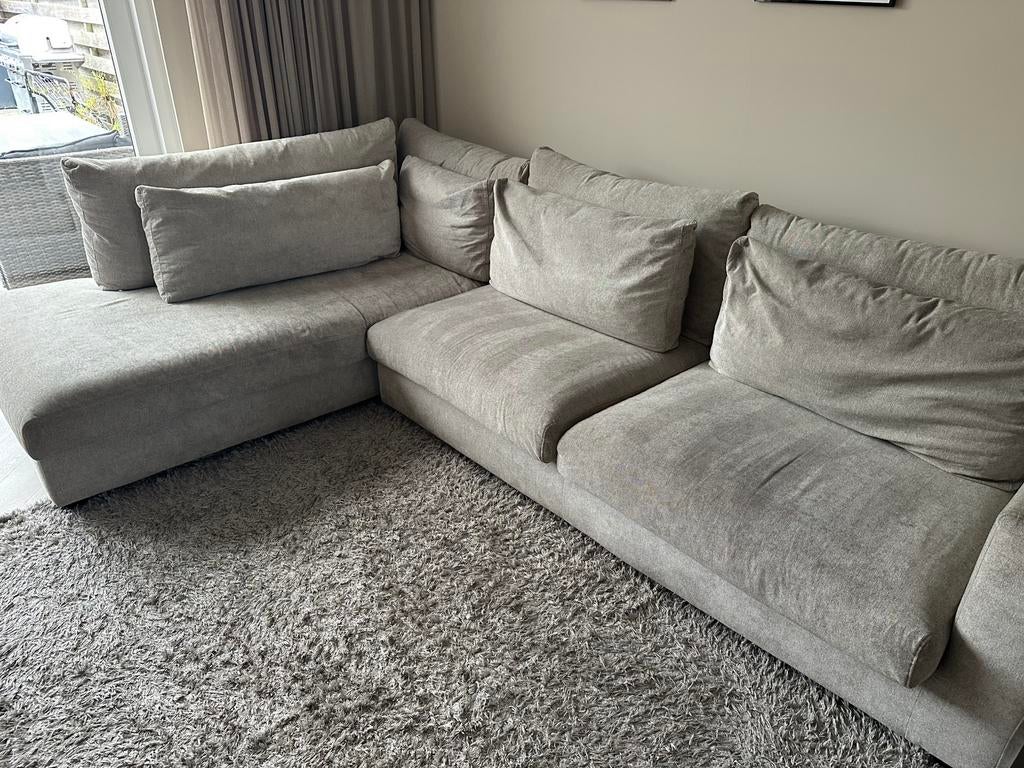Hoekbank Milou van Zen Lifestyle - beige/creme/taupe, Ophalen, Zo goed als nieuw, Stof