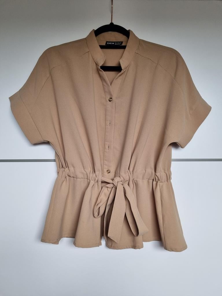 Blouse maat S, Kleding | Dames, Jumpsuits, Beige, Ophalen of Verzenden, Zo goed als nieuw, Maat 36 (S)