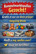 GEZOCHT: Rommelmarktspullen, Ophalen