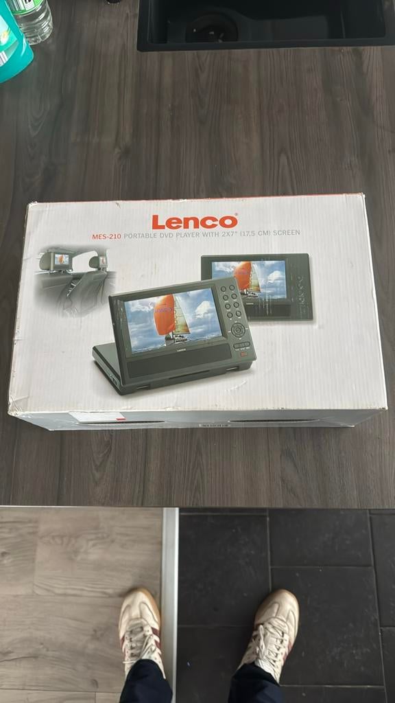 Lenco MES-210 Draagbare DVD Speler met 2x 7" Scherm, Audio, Tv en Foto, Dvd-spelers, Draagbaar, Nieuw, Ophalen, Overige merken