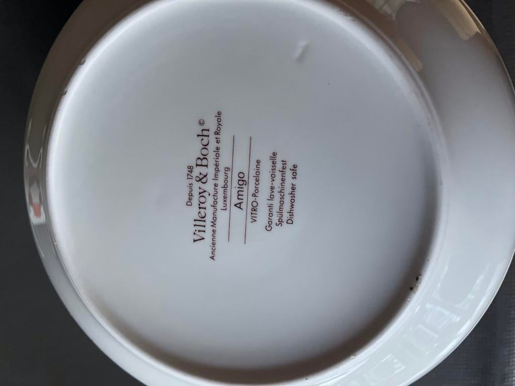 3 Vintage Villeroy & Boch Amigo dekschalen - Nieuw, Ophalen
