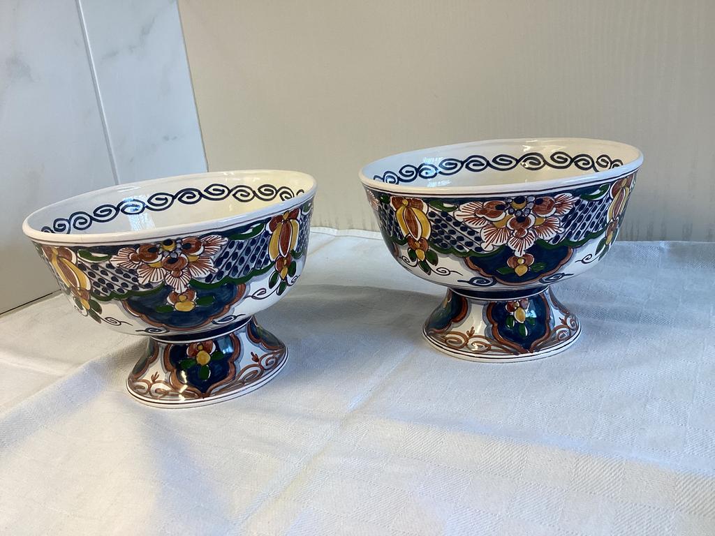 2 Mooie Makkum kastkommetjes, Ophalen of Verzenden, Zo goed als nieuw