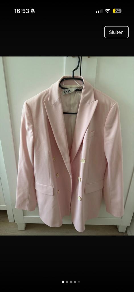 Lichtroze Dames Blazer, Ophalen of Verzenden, Zo goed als nieuw, Jasje, Roze