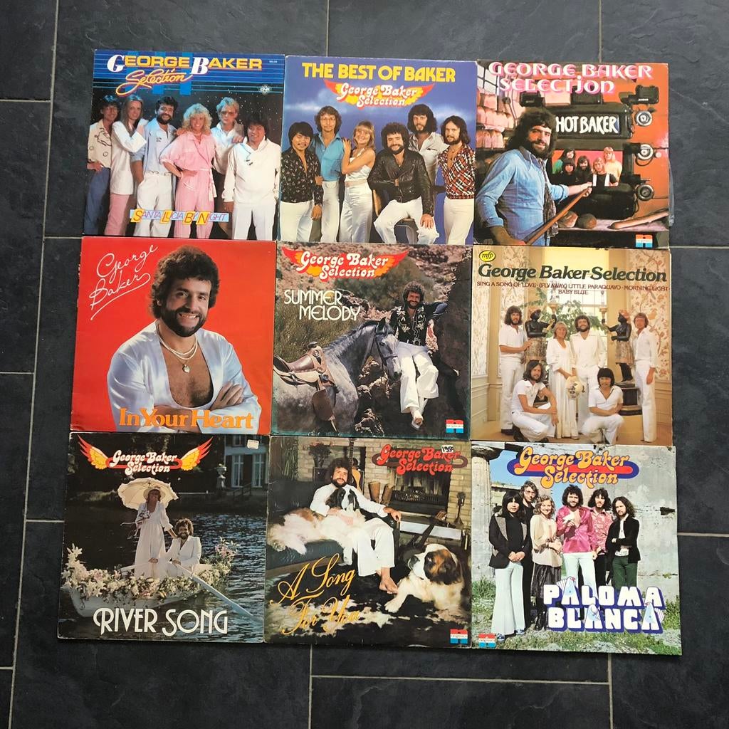 George Baker Selection 9 lp’s, Ophalen, Gebruikt, 12 inch