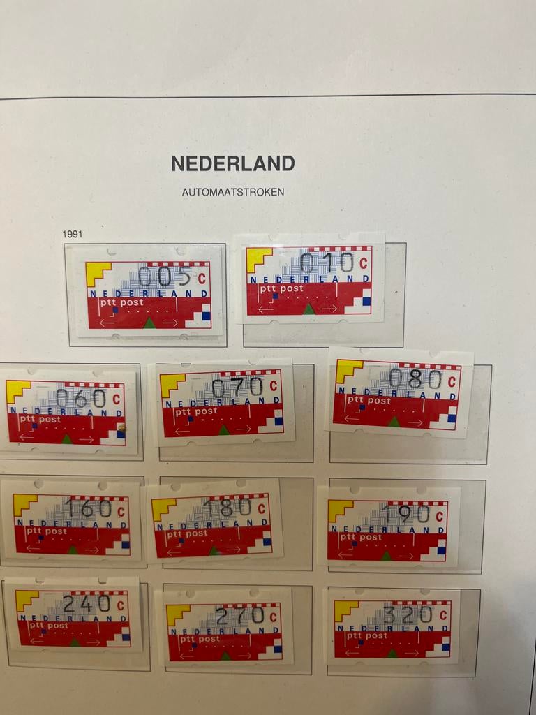 Nederland Automaatstroken 1991 - Complete Set, Postzegels en Munten, Ophalen of Verzenden, Na 1940, Postfris