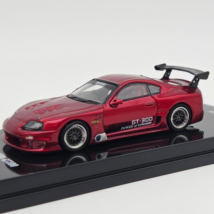 Inno64 Toyota Supra (A80) *Top Secret* Rood 1:64, Hobby en Vrije tijd, Modelauto's | Overige schalen, Nieuw, Auto, Ophalen of Verzenden