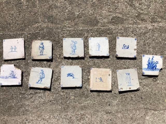 Tegeltjes delfts blauw, Antiek en Kunst, Ophalen
