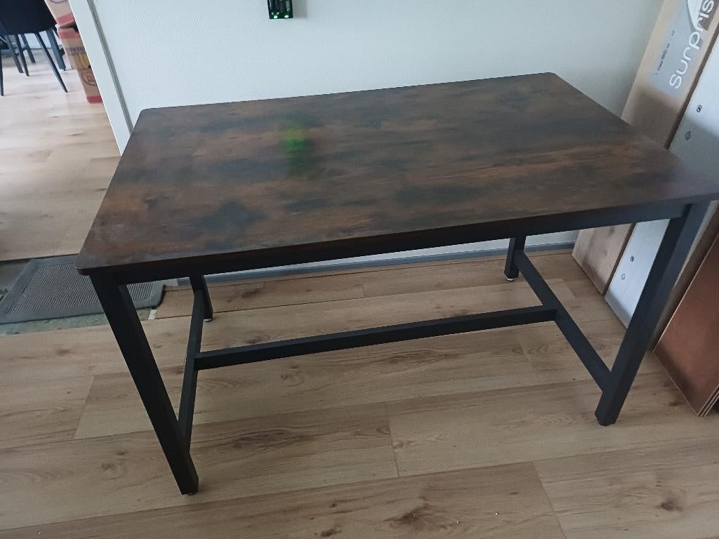 Vier persoons eettafel, Huis en Inrichting, Ophalen, Gebruikt, 100 tot 150 cm, Rustiek