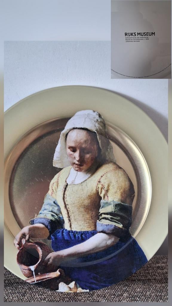 Rijksmuseum metalen wandbord 26cm., Ophalen of Verzenden