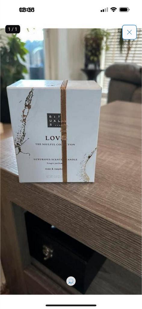 Rituals Geurkaars Love, Ophalen of Verzenden, Nieuw, Overige materialen, Minder dan 25 cm