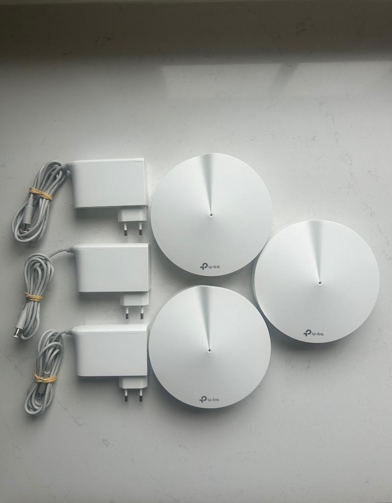3 X TP-Link Deco M9 (AC2200) wifi versterker, Computers en Software, WiFi-versterkers, Verzenden, Zo goed als nieuw, TP-Link Deco