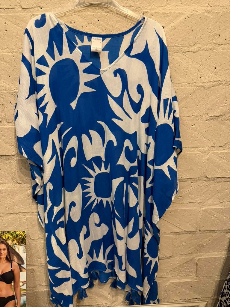 Olympia strand jurk 40/ M NIEUW!! Nu €20, Kleding | Dames, Jurken, Maat 38/40 (M), Blauw, Nieuw, Ophalen of Verzenden