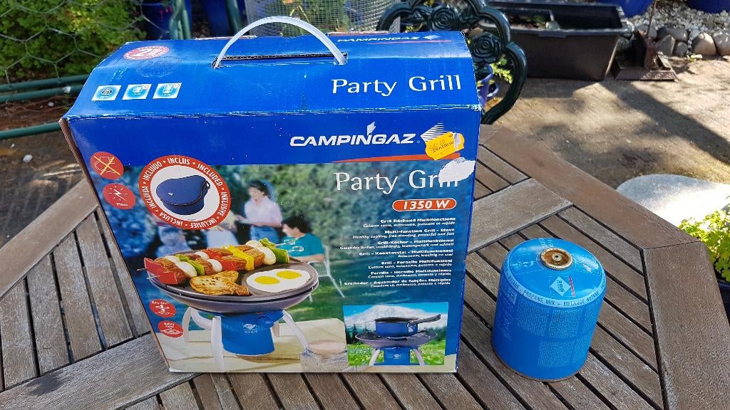 Party Grill 1350W, Caravans en Kamperen, Kampeeraccessoires, Nieuw, Ophalen of Verzenden