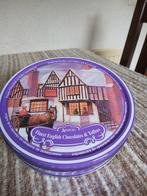 Vintage Koek trommel Koek blik met Engelse afbeelding, Ophalen of Verzenden, Zo goed als nieuw