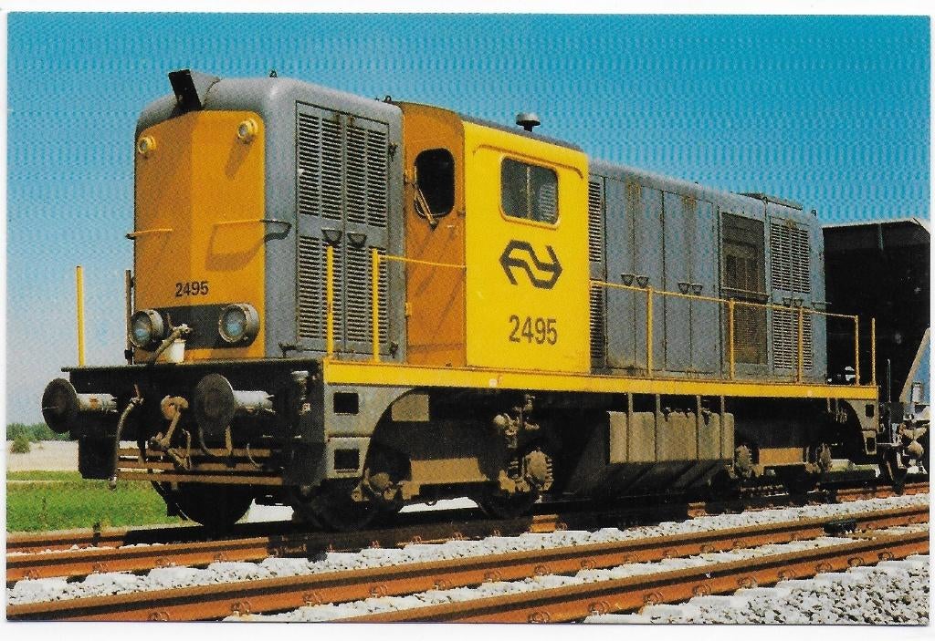 Ns Diesellok 2495 Almere ongelopen   Ansichtkaart (B7842), Verzamelen, Ophalen of Verzenden, 1980 tot heden, Ongelopen
