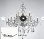 kristallen kroonluchter luxues design nieuw, Ophalen, Zo goed als nieuw