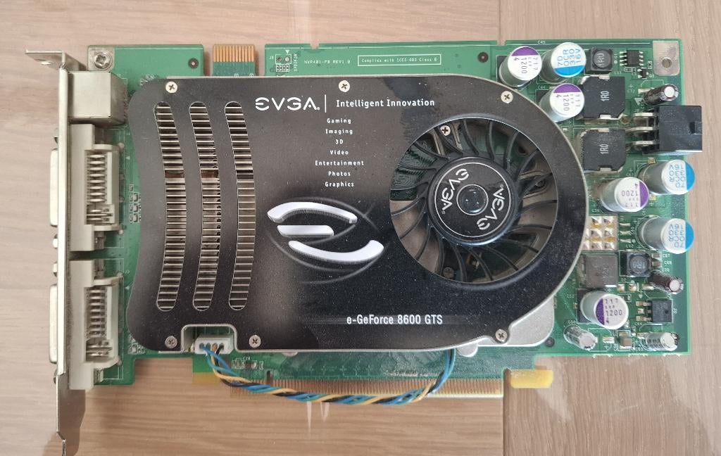 Evega e-GeForce 8600 GTS grafische kaart, Computers en Software, Videokaarten, Gebruikt, PCI-Express 2, GDDR3, Ophalen of Verzenden