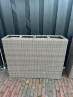 3stuks Terrasafscherming bloembak wicker, Tuin en Terras, Ophalen, Kunststof, Gebruikt, Minder dan 100 cm